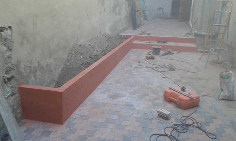 Rénovation cour après