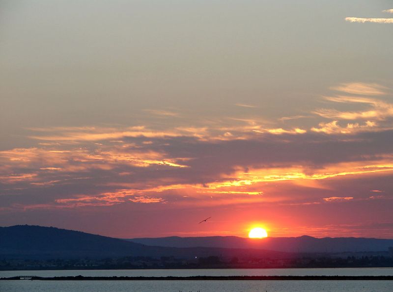 Coucher de soleil à VILLENEUVE LES MAGUELONE